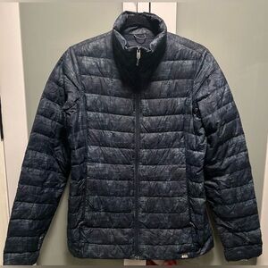 Rei Co-Op Down Jacket Women’s Small Blue Camo Quilted Full Zip
